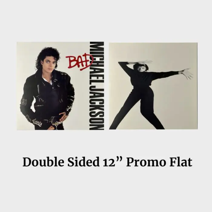 Michael Jackson BAD Double-Sided Promo 12" Record Store Flat Poster # 3