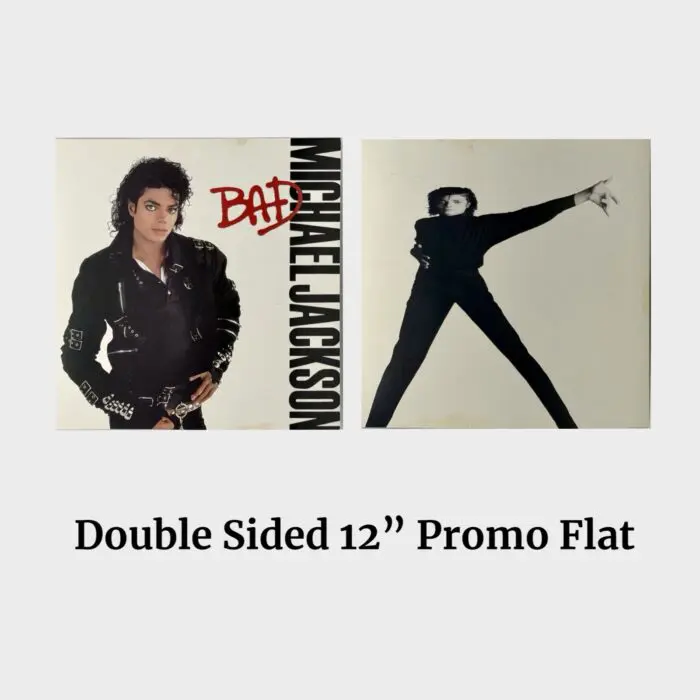 Michael Jackson BAD Double-Sided Promo 12" Record Store Flat Poster # 4