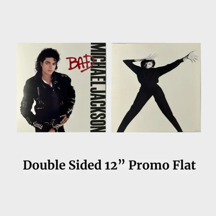 Michael Jackson BAD Double-Sided Promo 12" Record Store Flat Poster # 5