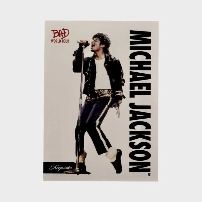 Michael Jackson BAD Tour Keepsake Trading Card # 1 Base