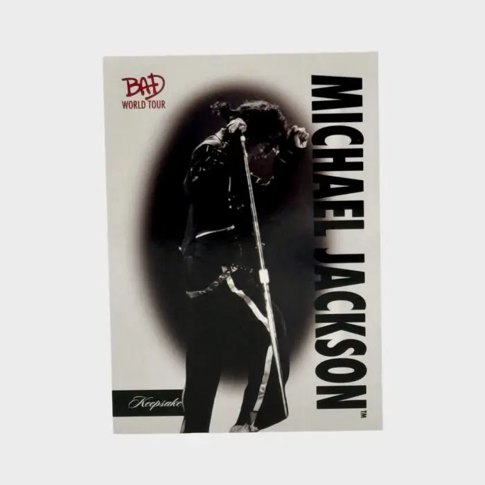 Michael Jackson BAD Tour Keepsake Trading Card # 4 Base