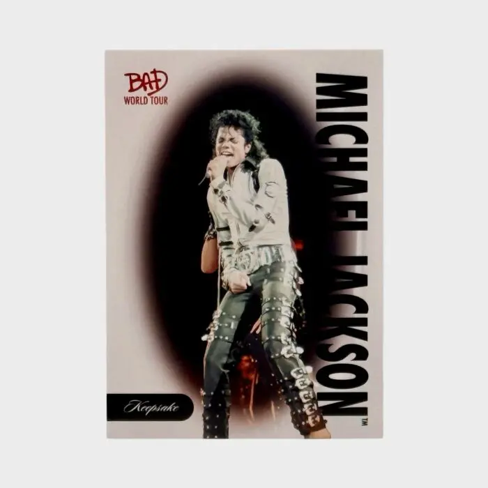 Michael Jackson BAD Tour Keepsake Trading Card # 6 Base