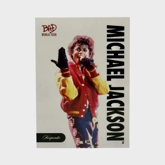 Michael Jackson BAD Tour Keepsake Trading Card # 7 Base