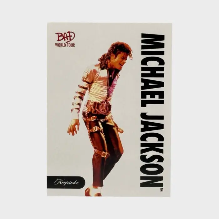 Michael Jackson BAD Tour Keepsake Trading Card # 8 Base