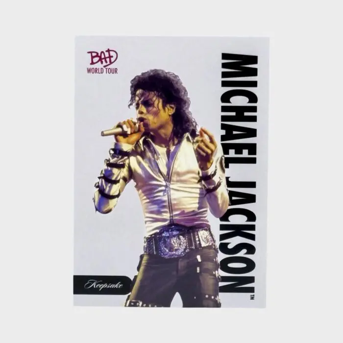 Michael Jackson BAD Tour Keepsake Trading Card # 10 Base