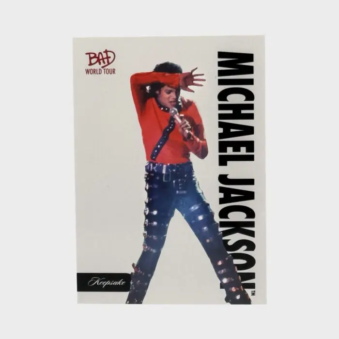 Michael Jackson BAD Tour Keepsake Trading Card # 12 Base