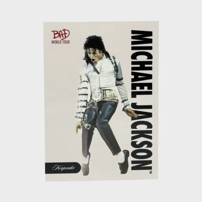 Michael Jackson BAD Tour Keepsake Trading Card # 20 Base