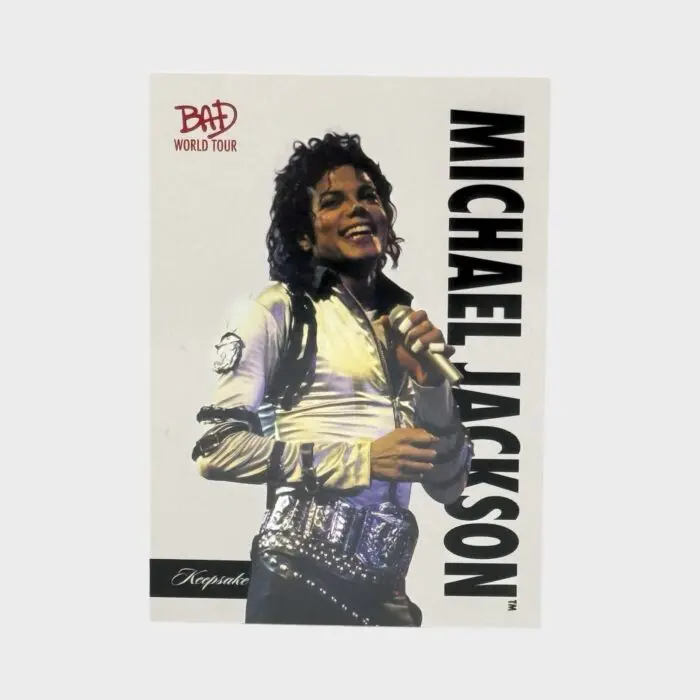 Michael Jackson BAD Tour Keepsake Trading Card # 24 Base
