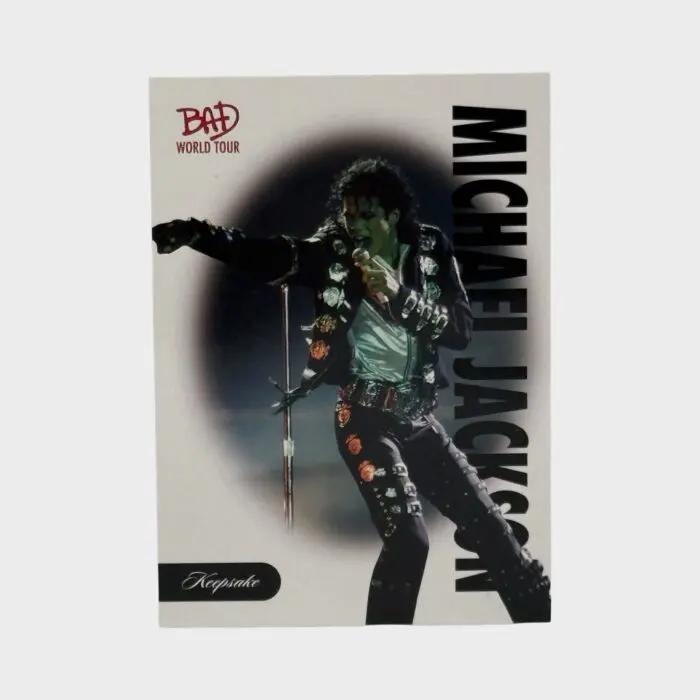 Michael Jackson BAD Tour Keepsake Trading Card # 28 Base