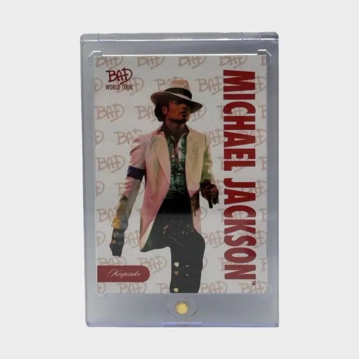 Michael Jackson BAD Tour Keepsake Trading Card # 25 Base BAD Logo