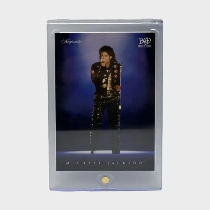 Michael Jackson BAD Tour Keepsake Trading Card # 32 Spotlight Base Blue