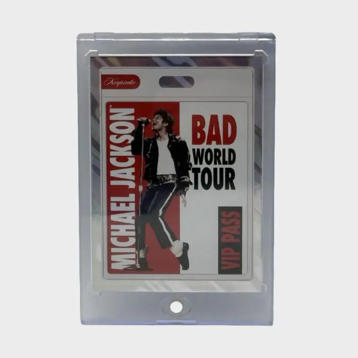Michael Jackson BAD Tour Keepsake Trading Card # 104 Gold VIP Pass 13/17