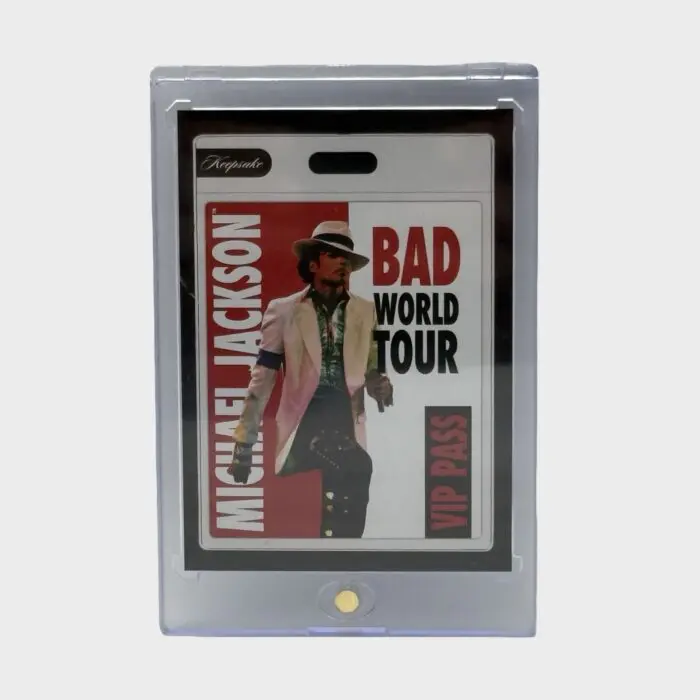 Michael Jackson BAD Tour Keepsake Trading Card # 107 Red VIP Pass 11/87