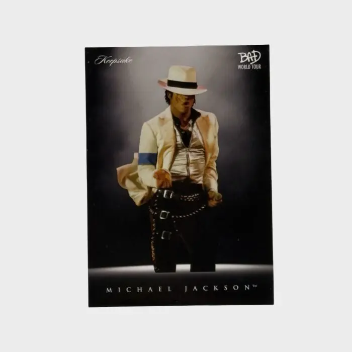 Michael Jackson BAD Tour Keepsake Trading Card # 56