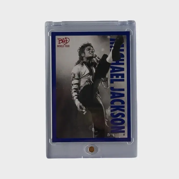 Michael Jackson BAD Tour Keepsake Trading Card # 68 Base Shortprint Blue