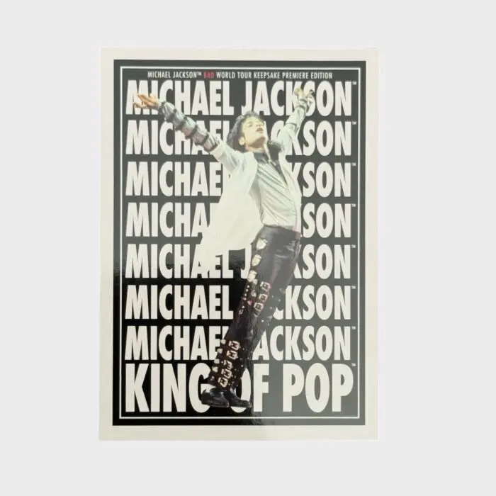 Michael Jackson BAD Tour Keepsake Trading Card # 196