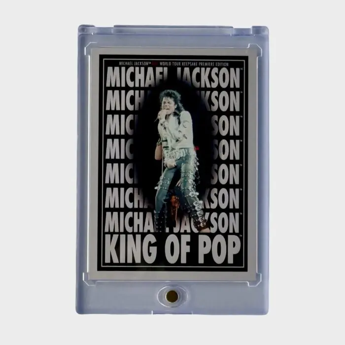Michael Jackson BAD Tour Keepsake Trading Card # 180 Gold Parallel 10/17 Poster