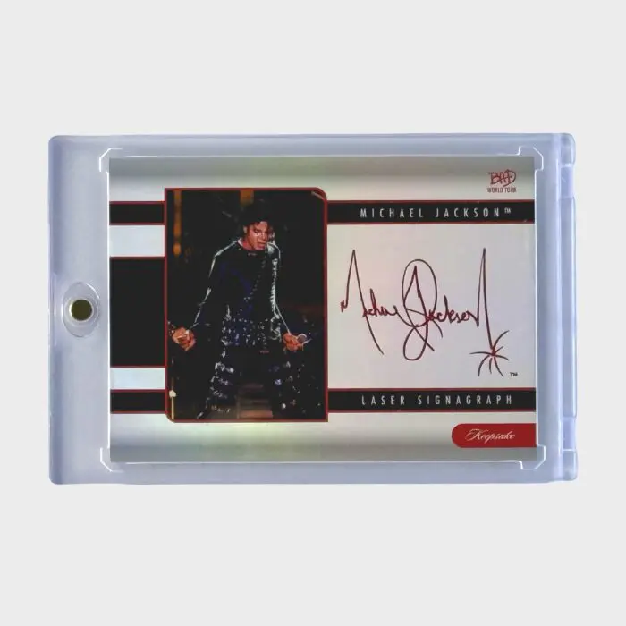 Michael Jackson BAD Tour Keepsake Trading Card # 154 Red Parallel 83/87 SignaGraph