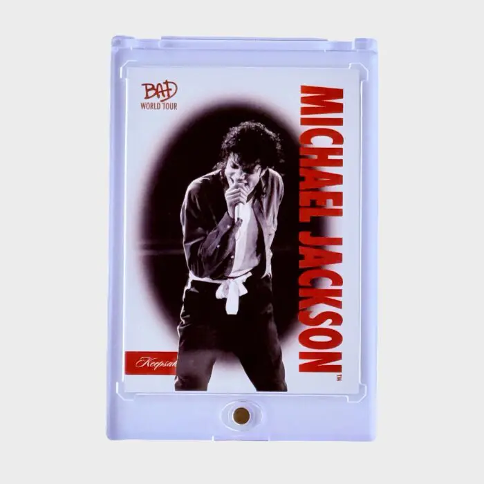 Michael Jackson BAD Tour Keepsake Trading Card # 5 Red Parallel 17/87 Base