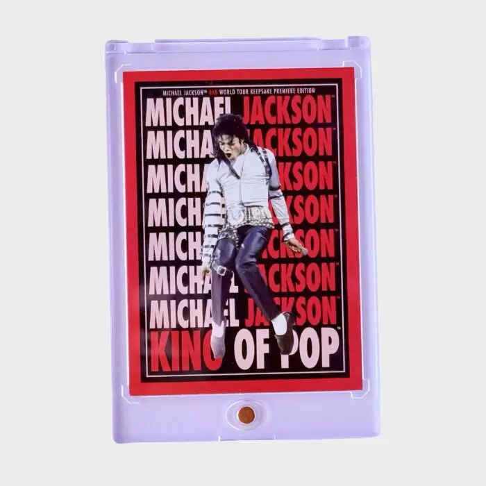Michael Jackson BAD Tour Keepsake Trading Card # 194 Red Parallel 07/87 Poster