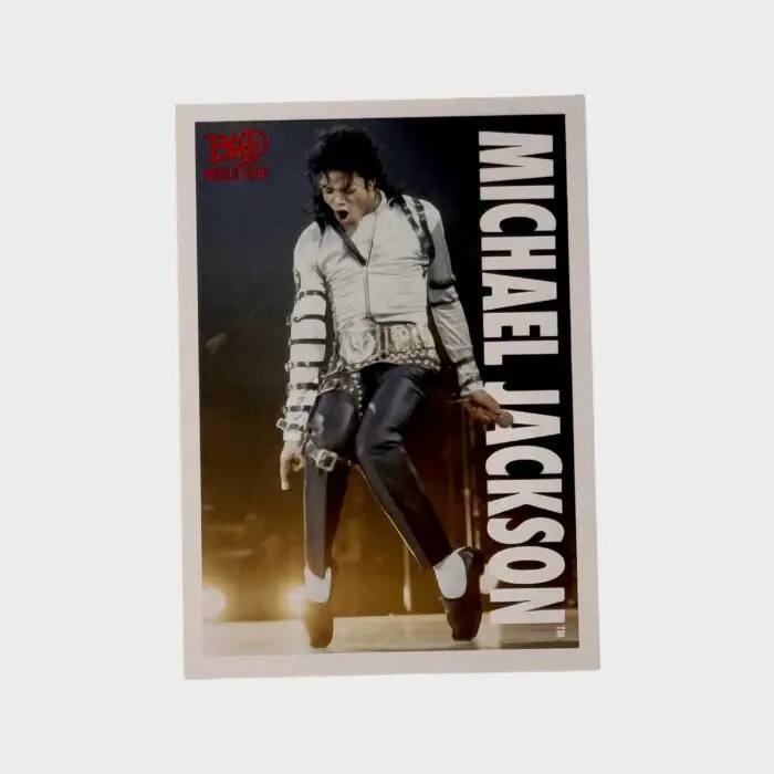 Michael Jackson BAD Tour Keepsake Trading Card # 57 Base Shortprint White