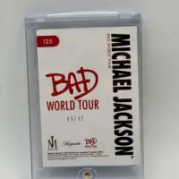 Michael Jackson BAD Tour Keepsake Trading Card # 125 Laser