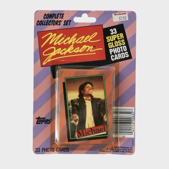 Michael Jackson Thriller Topps 33 Trading Cards Sealed Pack (USA)