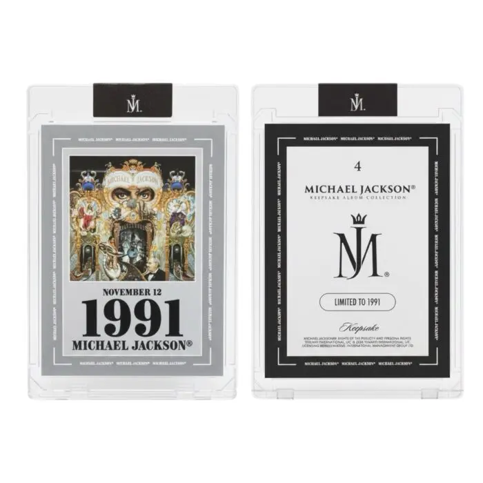 Michael Jackson Keepsake Album Collection Trading Card ‘Dangerous’ 4 of 1991