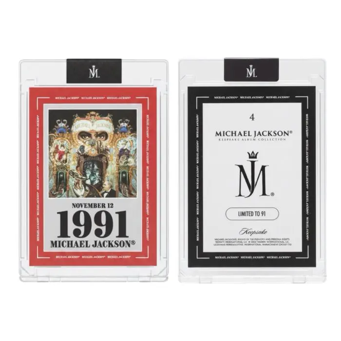 Michael Jackson Keepsake Album Collection Trading Card ‘Dangerous’ 32 of 250