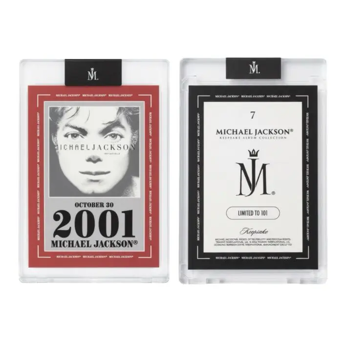 Michael Jackson Keepsake Album Collection Trading Card ‘Invincible’ 7 of 101