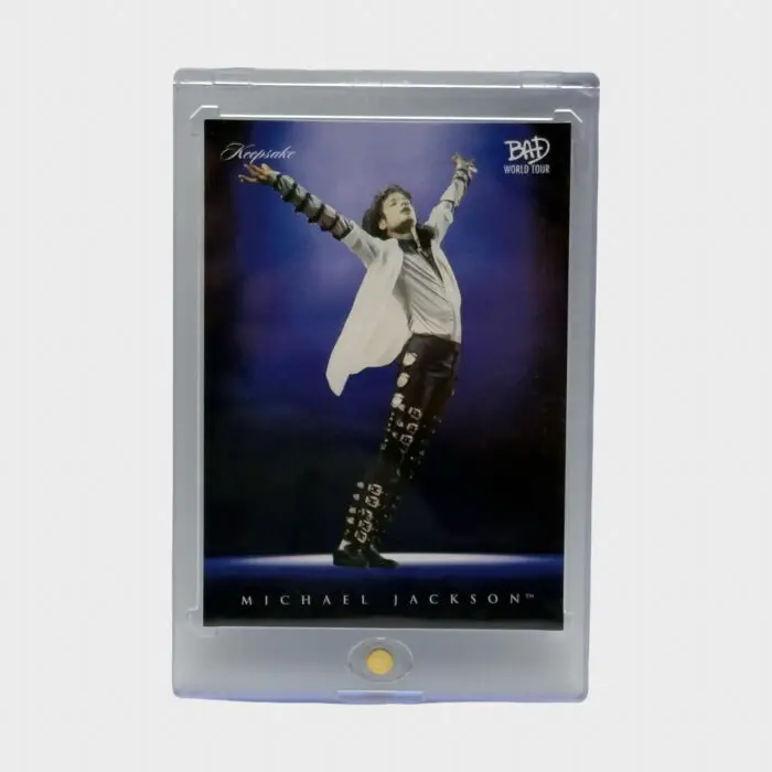 Michael Jackson BAD Tour Keepsake Trading Card # 52 Spotlight Base Blue