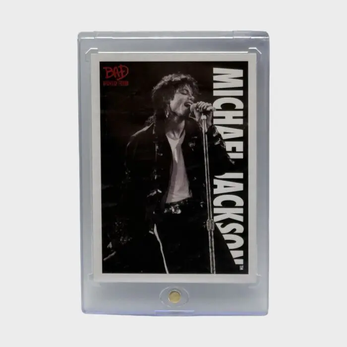 Michael Jackson BAD Tour Keepsake Trading Card # 59 Shortprint Base White