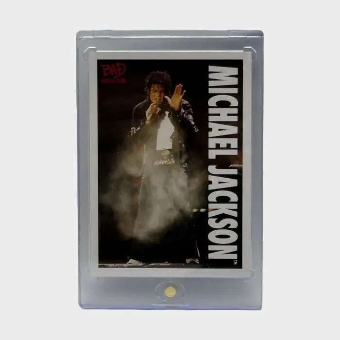 Michael Jackson BAD Tour Keepsake Trading Card # 66 Shortprint Base White