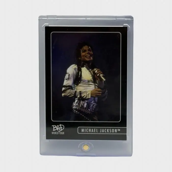 Michael Jackson BAD Tour Keepsake Trading Card # 95 Base Throwback Black