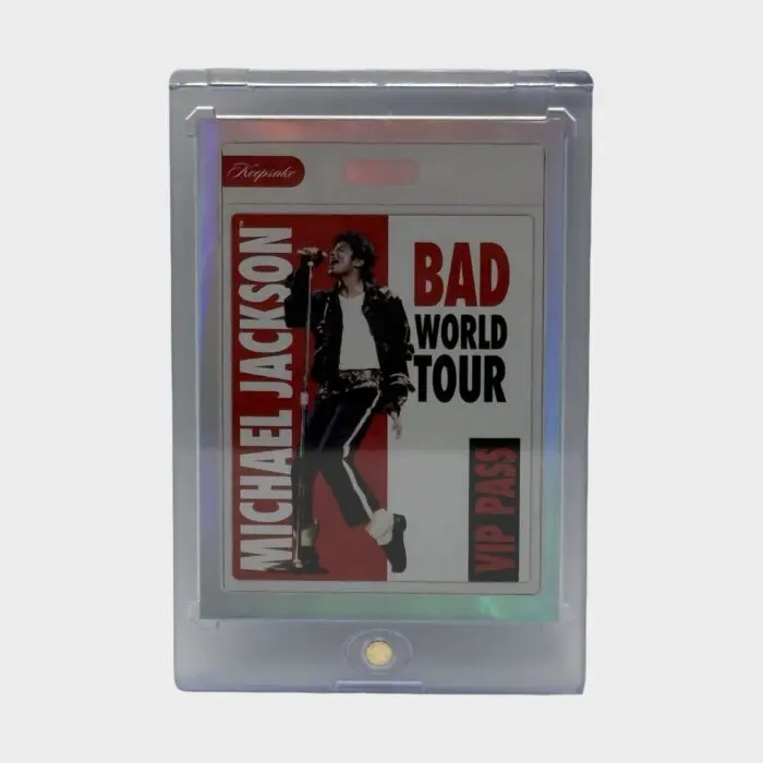 Michael Jackson BAD Tour Keepsake Trading Card # 104 Base VIP Pass Platinum