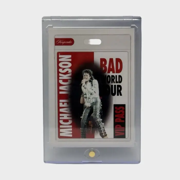 Michael Jackson BAD Tour Keepsake Trading Card # 112 Base VIP Pass White