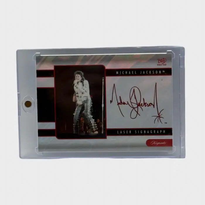 Michael Jackson BAD Tour Keepsake Trading Card # 141 Red Laser SignaGraph 53/87