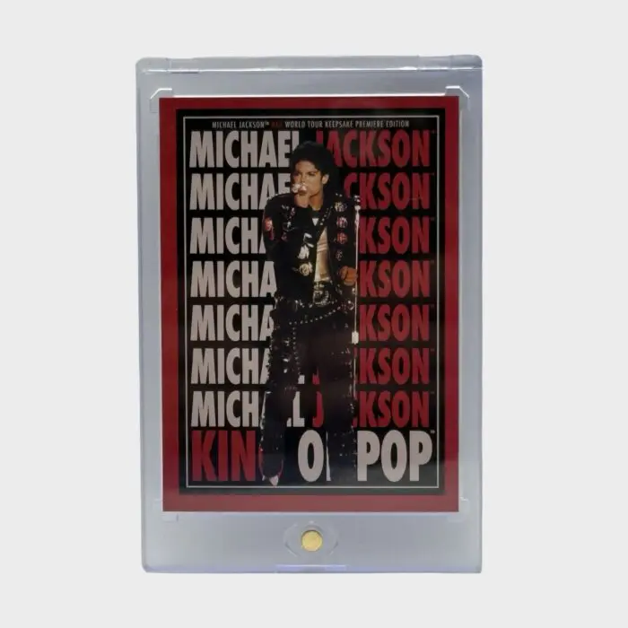 Michael Jackson BAD Tour Keepsake Trading Card # 195 Red Poster 33/87