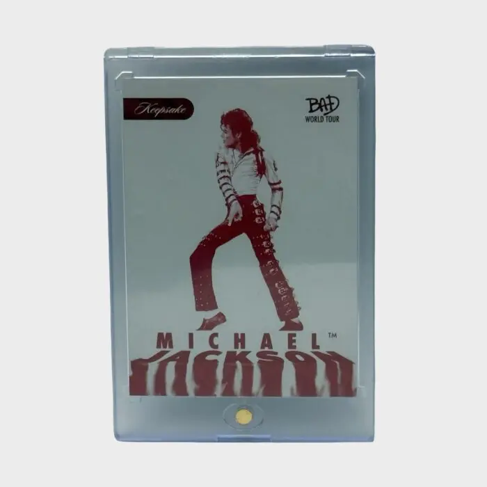 Michael Jackson BAD Tour Keepsake Trading Card # 251 Red Parallel 18/87 Fire