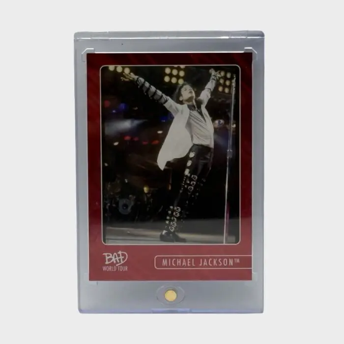 Michael Jackson BAD Tour Keepsake Trading Card # 94 Red Parallel 13/87 Base Throwback