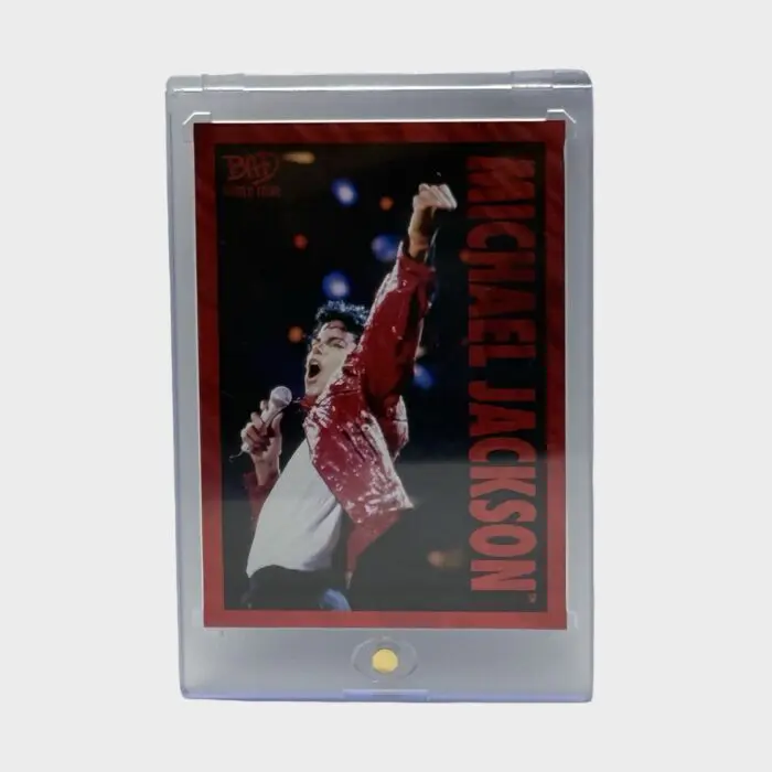 Michael Jackson BAD Tour Keepsake Trading Card # 79 Red Parallel 08/87 Base Throwback