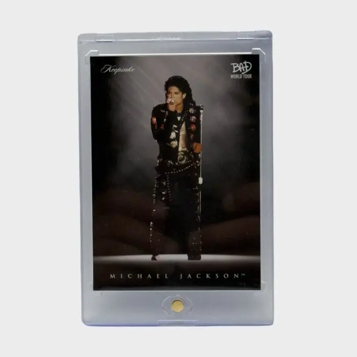 Michael Jackson BAD Tour Keepsake Trading Card # 32 Gold Spotlight Base 08/17