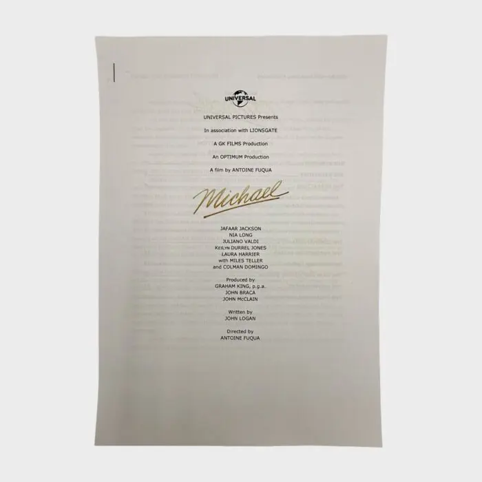 Michael Jackson Biopic Movie 2026 Press Release (USA)