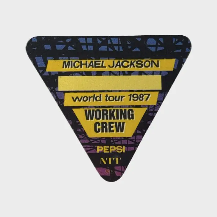 Michael Jackson BAD Tour Cloth Backstage Pass Working Crew