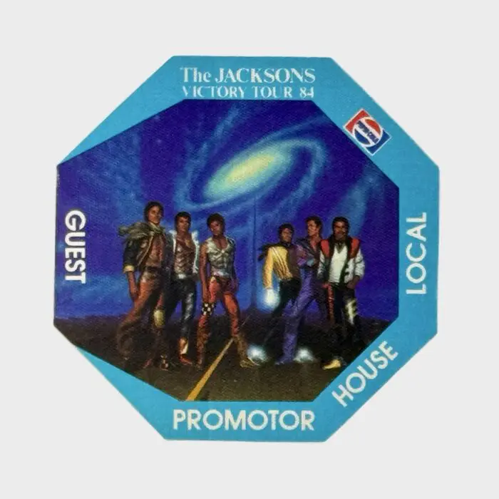 Jacksons Victory Tour Cloth Backstage Pass Guest