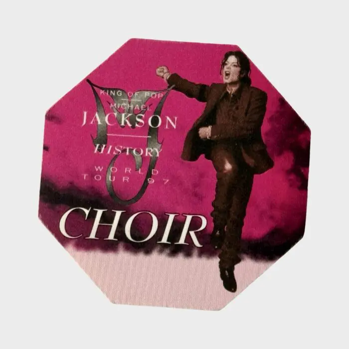 Michael Jackson HIStory Cloth Backstage Pass Choir