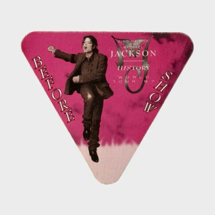 Michael Jackson HIStory Cloth Backstage Pass Before Show