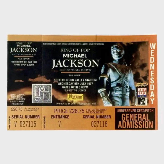 Michael Jackson HIStory World Tour Sheffield UK Stadium July 9, 1997