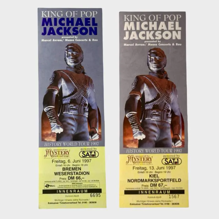 Michael Jackson HIStory World Tour Set of Two Germany Tickets