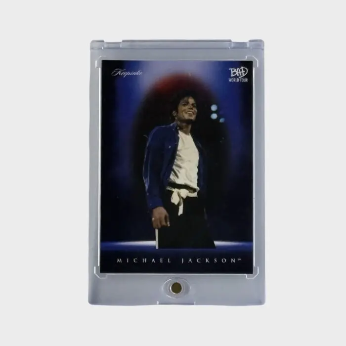 Michael Jackson BAD Tour Keepsake Trading Card # 47 Spotlight Base Blue